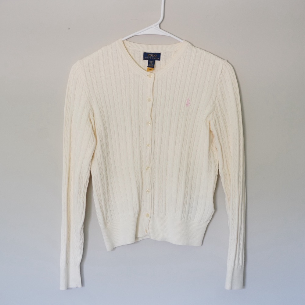 Ralph Lauren Mini-Cable Cardigan girls XL